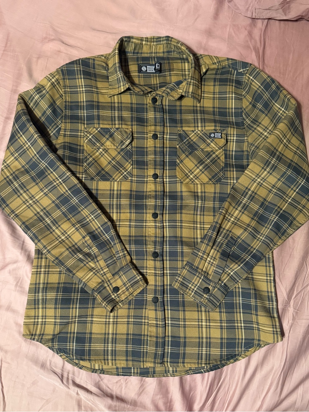 Salty Crew Brown Flannel Shirt